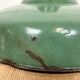 Industrial french green enamel factory lamp, 1960s