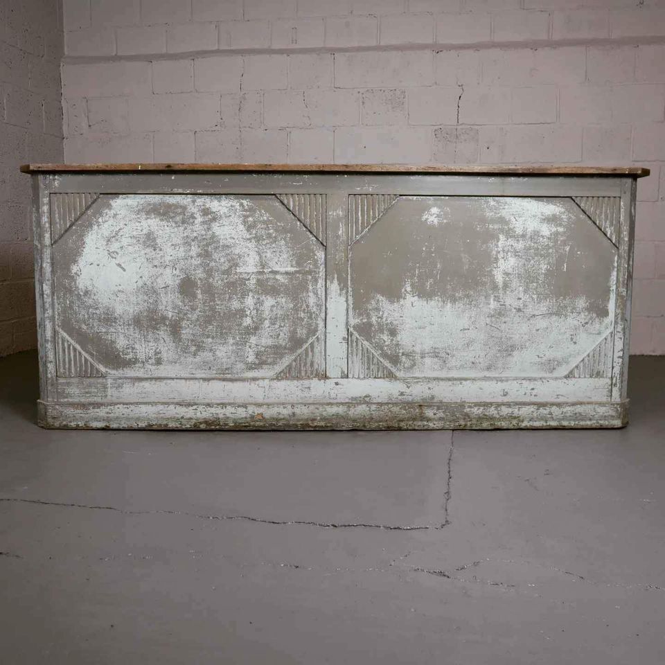Antique shop counter