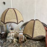 Lot 2 vintage pendant lights