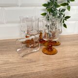 Set of 6 Luminarc white wine glasses Antique model