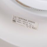 Lampe à suspension vintage danoise Vérone par Kurt Wiborg, Jeka, 1980