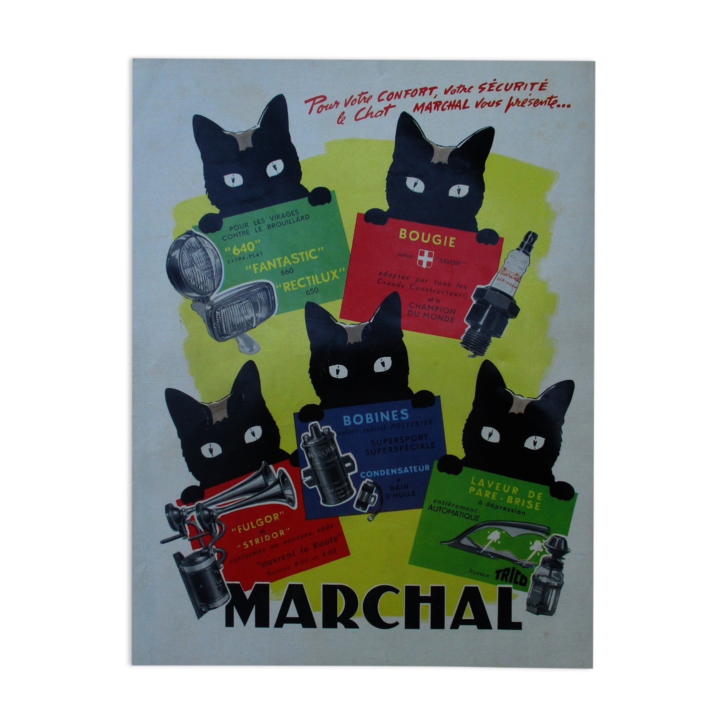 Old advertisements Marchal -et Cie Gle Transatlantique - 50s