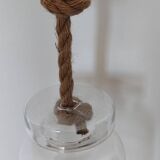 Large hanging glass vase