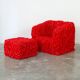 Fauteuil et pouf Senzafine par Gaetano Pesce