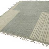 Handmade Turkish One of a Kind 256 cm x 308 cm Beige Wool Carpet