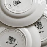 Terre de fer St Amand dessert plates.