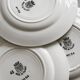 Terre de fer St Amand dessert plates.