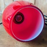 Vintage red opaline pendant light