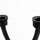 Pair of Scandinavian cast iron candlesticks 1970