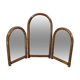 Triptych rattan mirror year 70.
