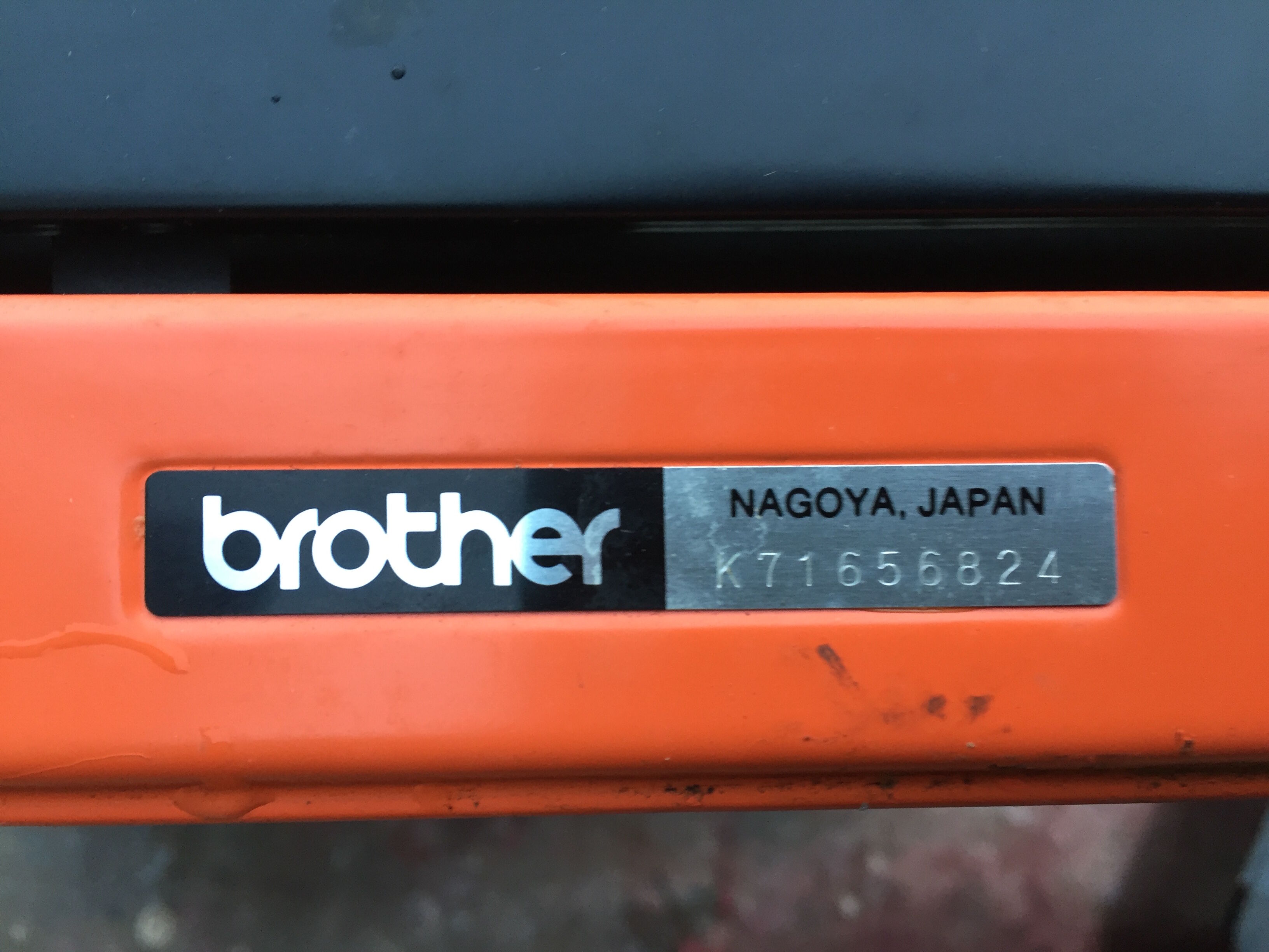 Orange Brother 210 typewriter made in Japan