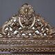 Beaded Mirror in Repoussé Brass, Louis XV style – 2nd part of the 19th century