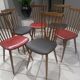 Suite de 6 chaises de Bistrot Baumann modèle Menuet années 1970