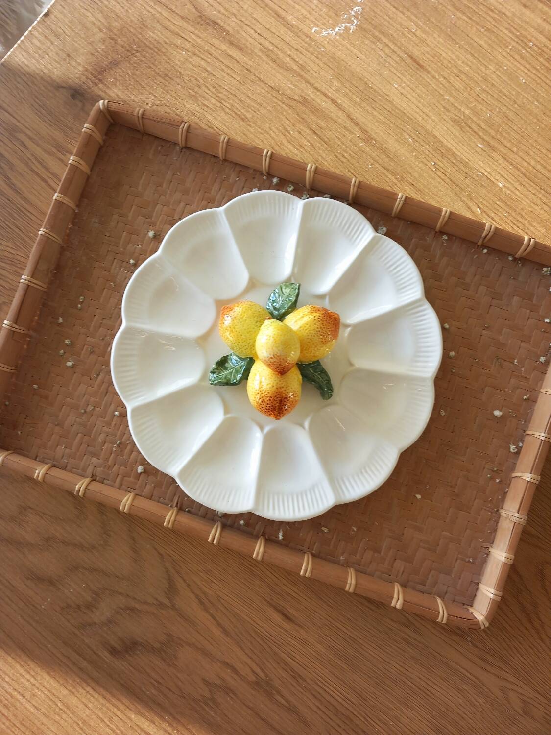 Barbotine oyster dish