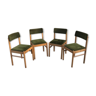 Set of 4 vintage Baumann chairs