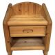 Vintage set of two pine wood bedside tables