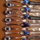 Silver metal housewife of the 50s shell model 76 pieces in its box