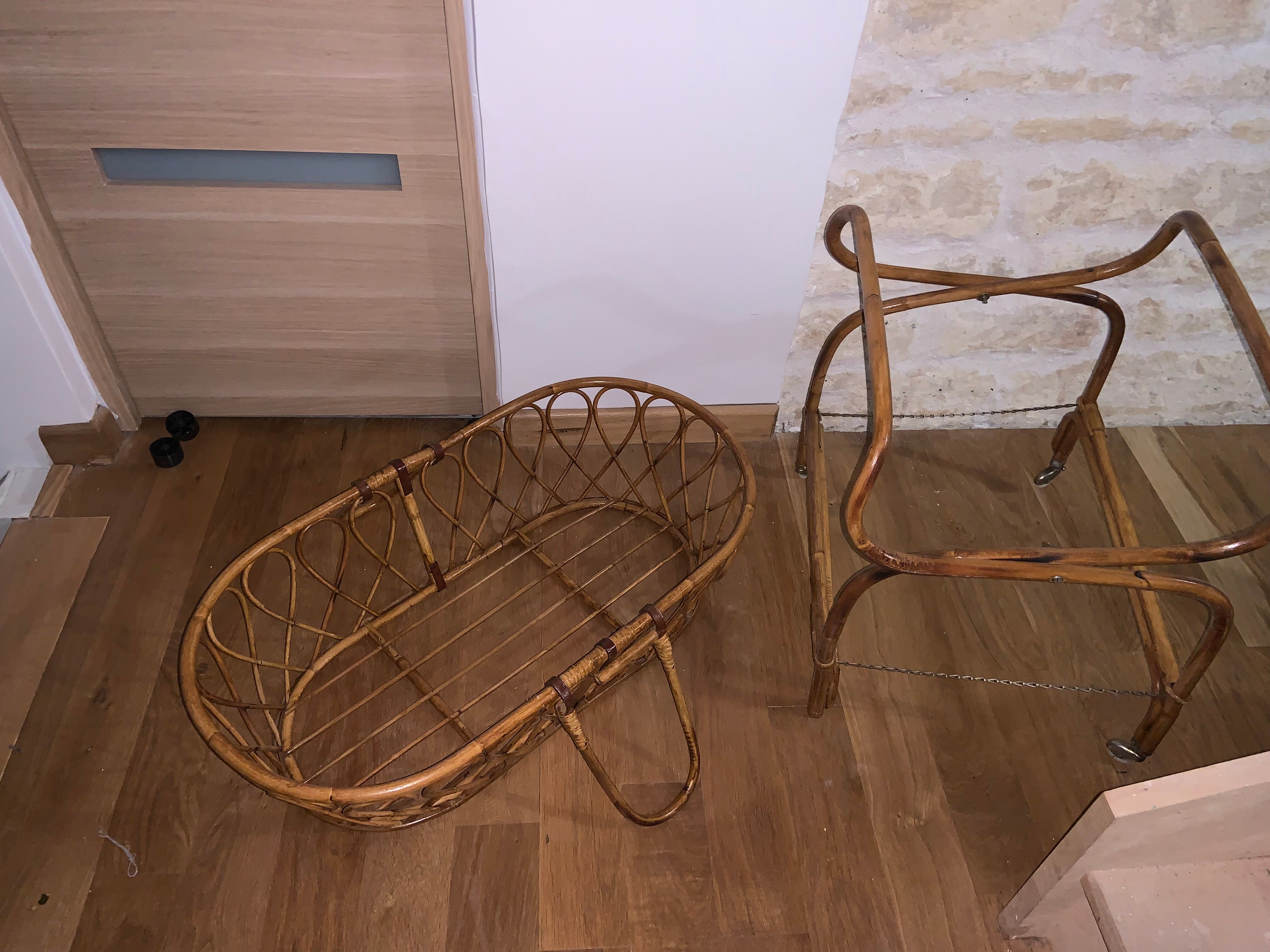 Rattan cradle