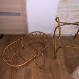 Rattan cradle
