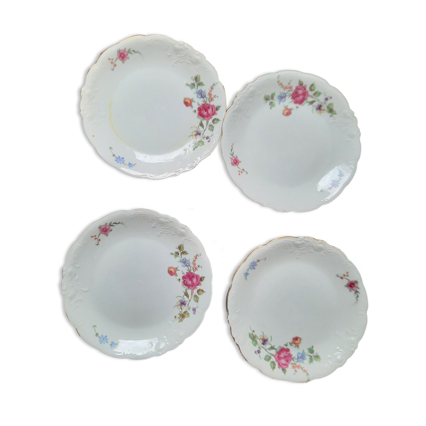 Vintage dessert plates