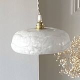 White Clichy glass pendant light