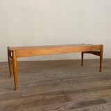 Slatted bench