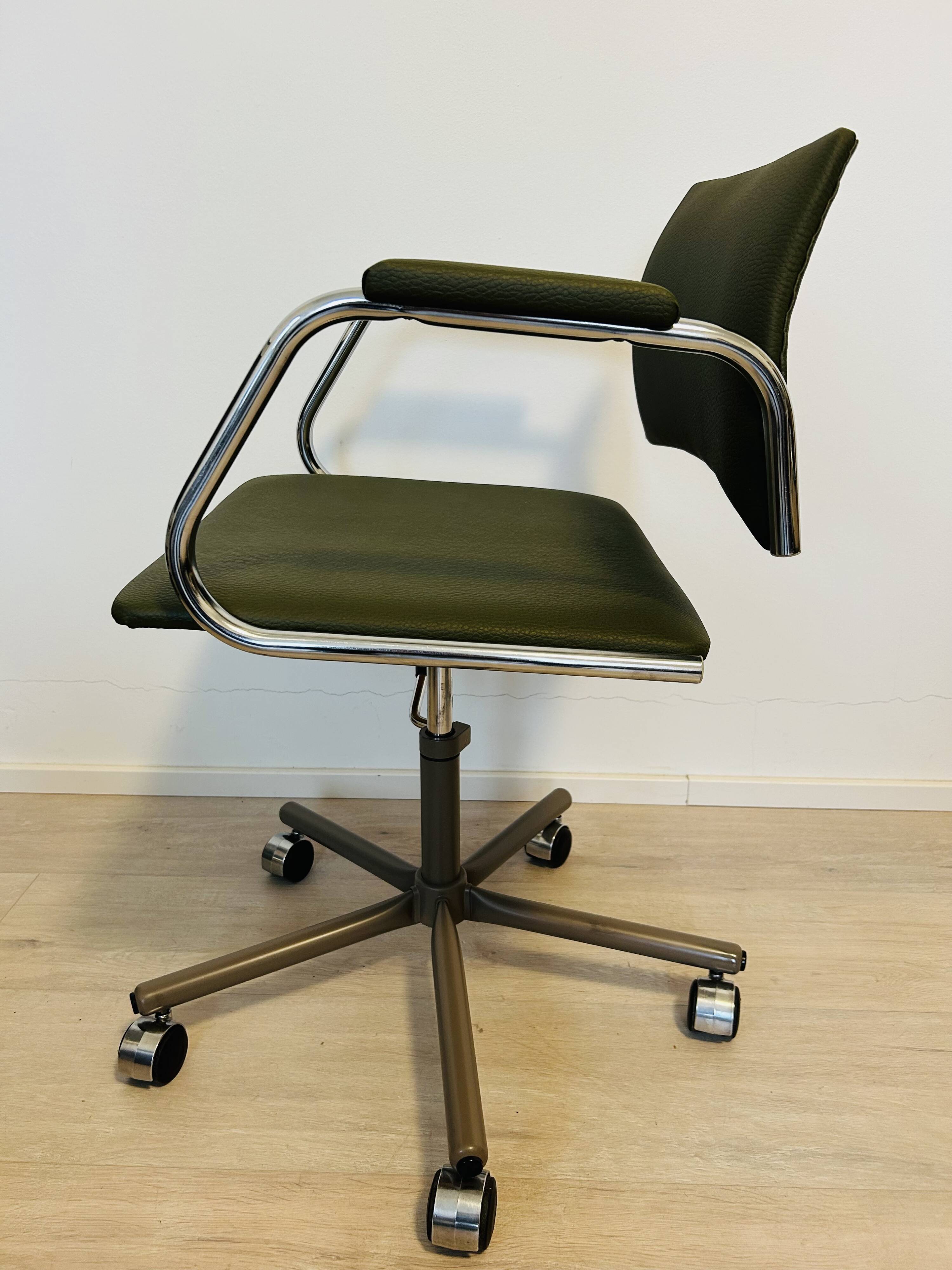 Vintage Fern Gray Office Chair by Kovona Model K-380, Czechoslovakia 1970’s