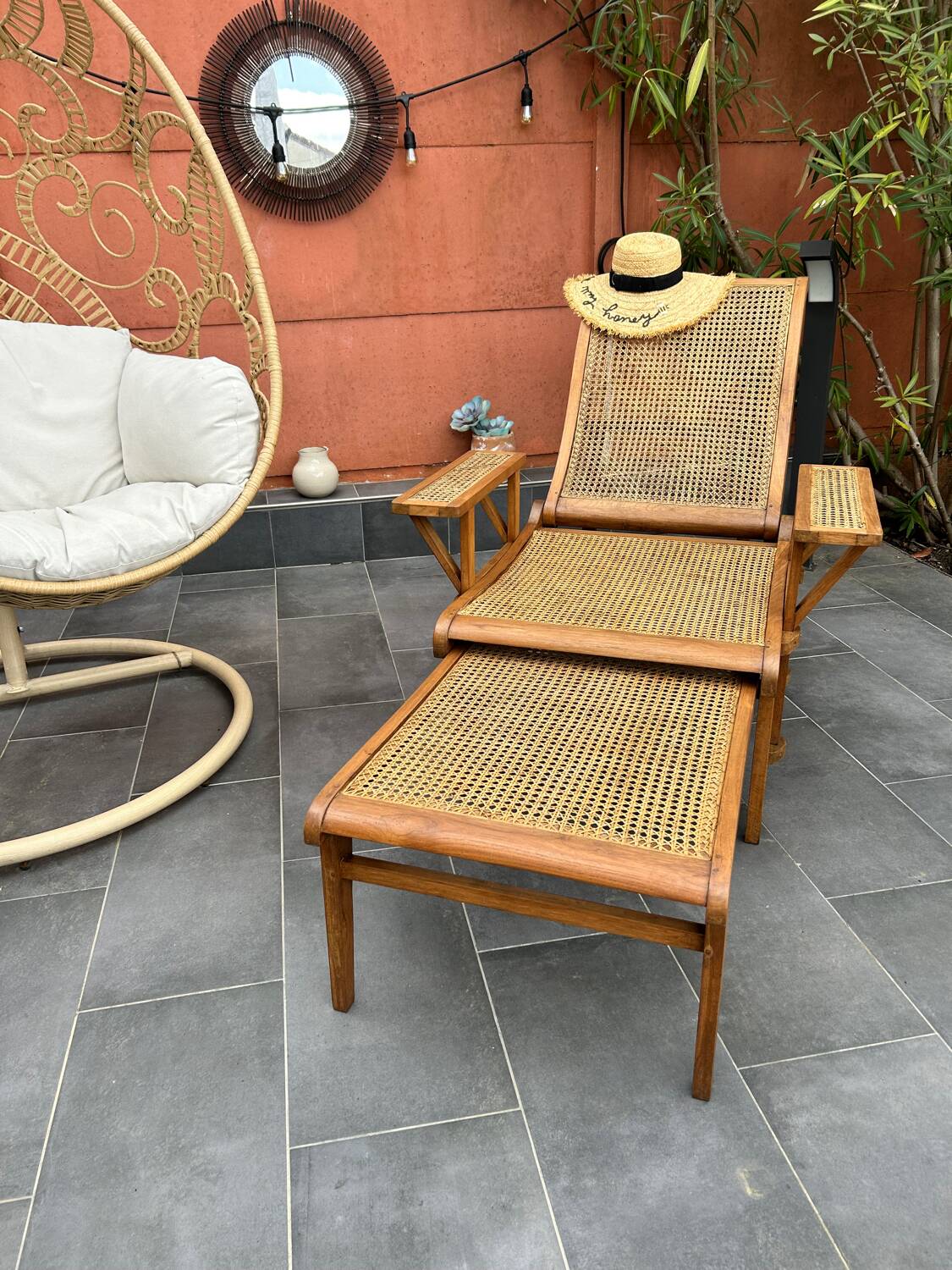 Cane lounge chair 1930/1950