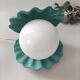 Vintage blue shell ceramic lamp