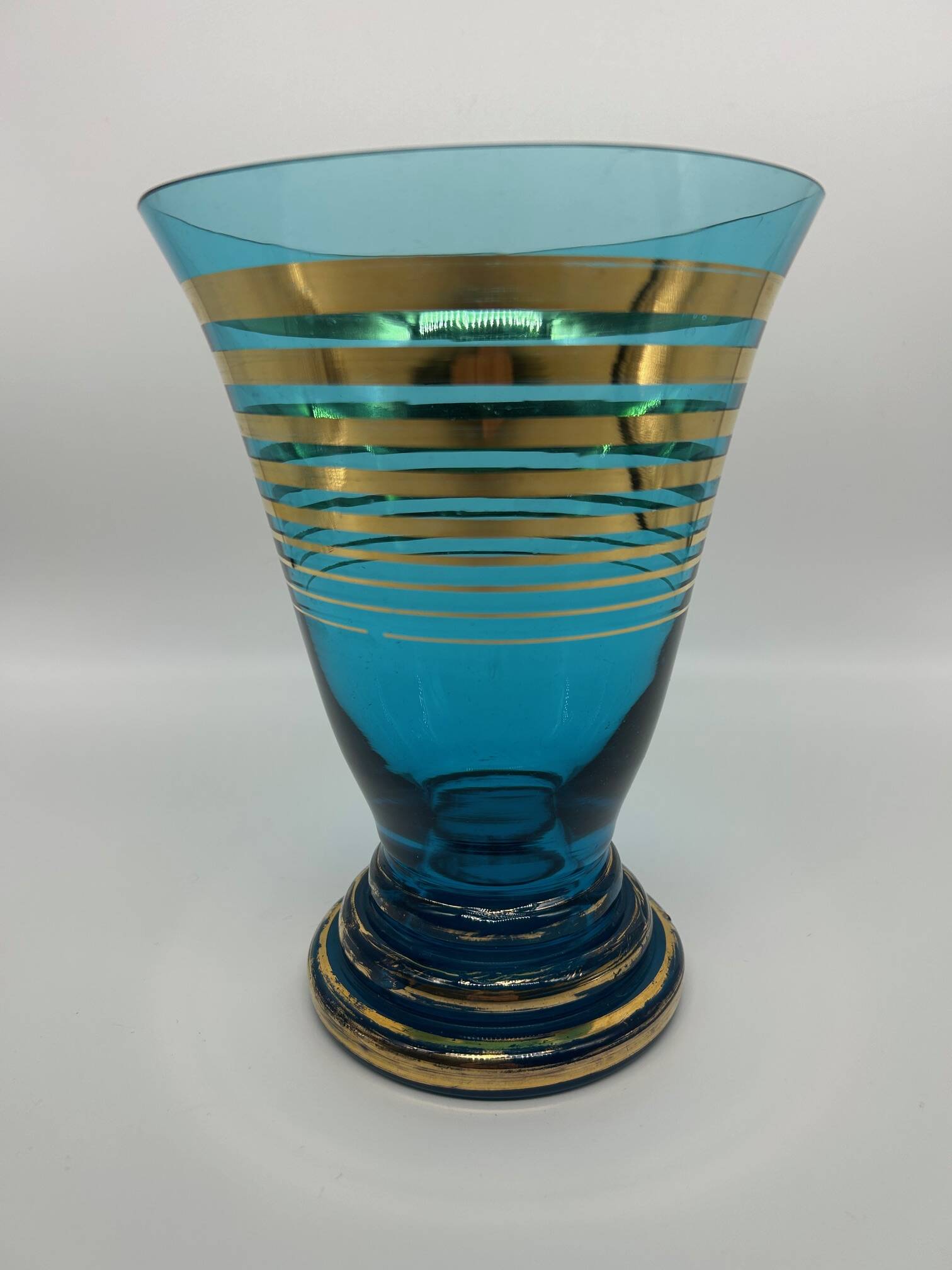 1950s glass vase