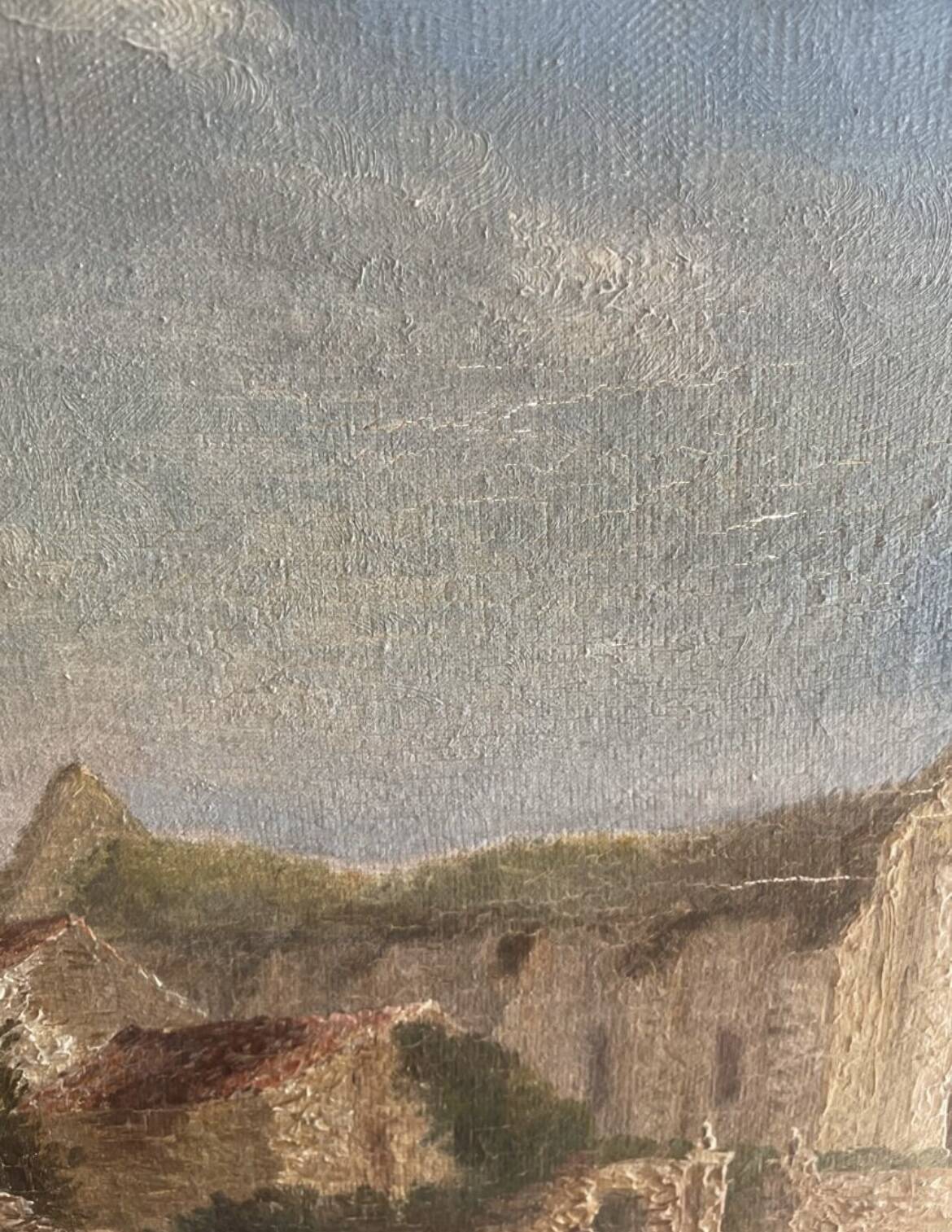 Oil on canvas Vendée landscape