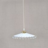 Mini wavy opaline pendant light