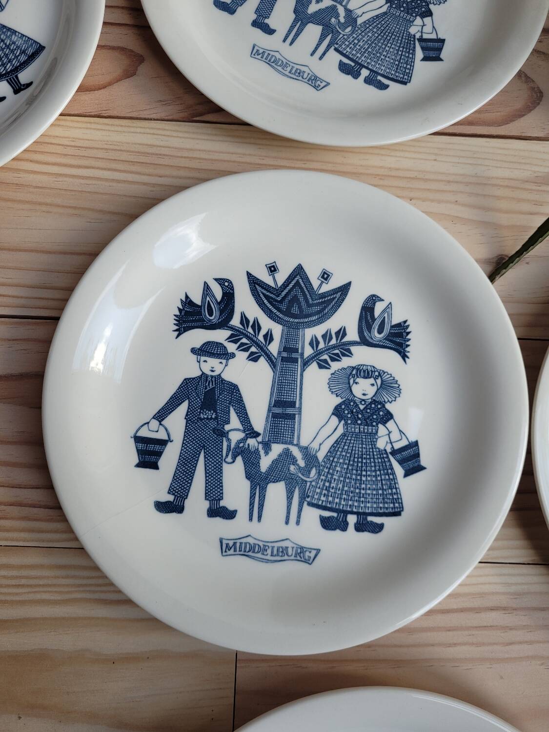 Set of 5 Royal Sphinx Maastricht dessert plates