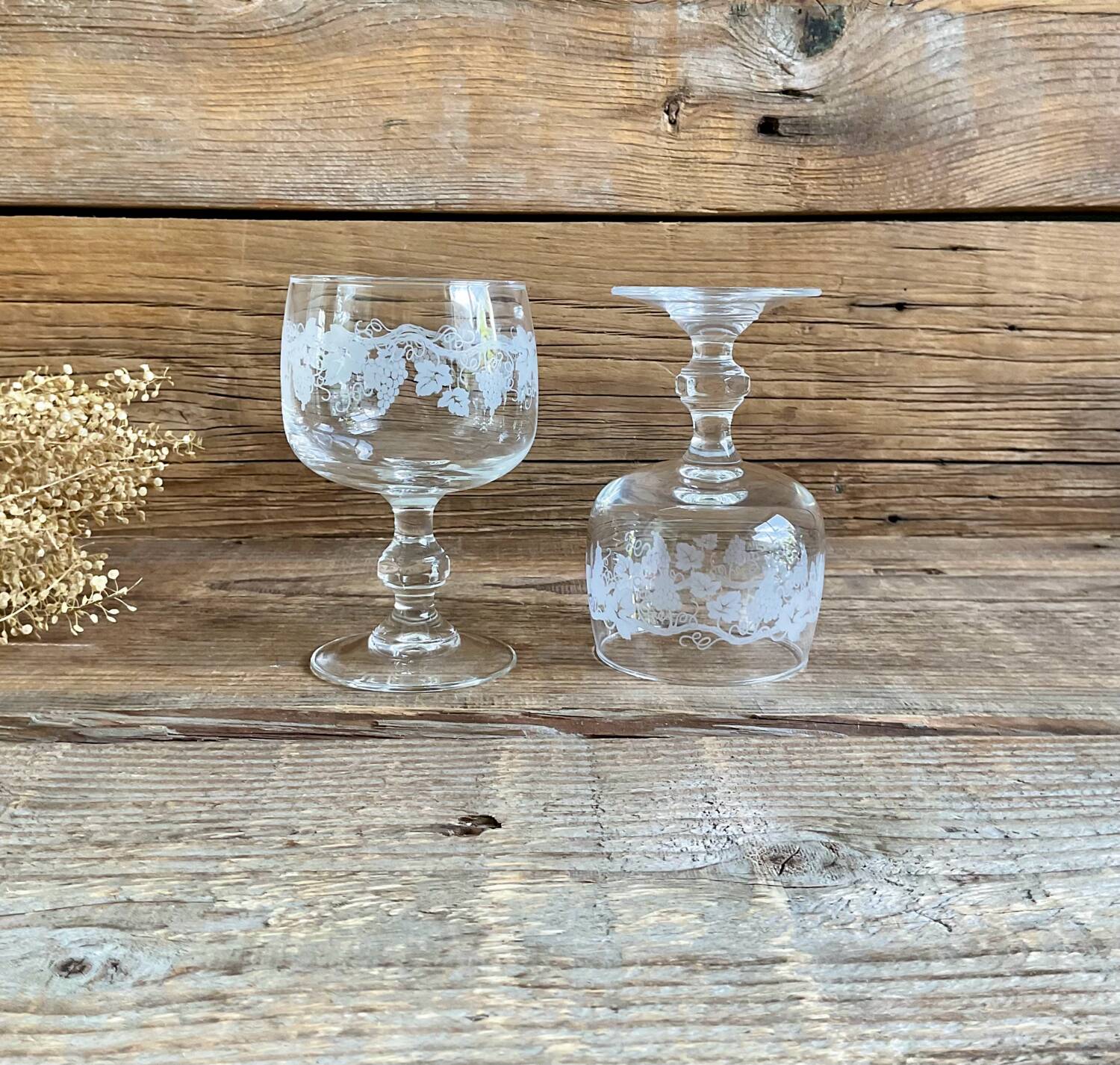 6 vintage luminarc glasses