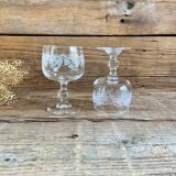 6 vintage luminarc glasses