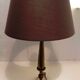 Fluted bronze foot lamp with lion's feet 50s