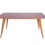 Dining table with glass top