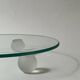 Large Italian glass and spherical frosted glass empty pocket, 1970 design