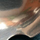 Cream ladle in silver metal perfect condition punch