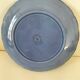 Large barbotine plate Salins blue lavender 80s