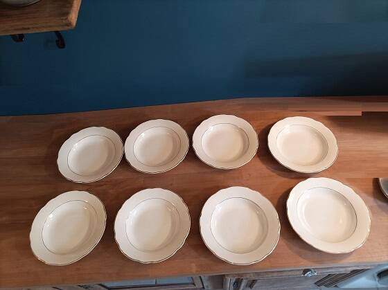 Assiette creuse Sarreguemines Liseré doré dc 1023424