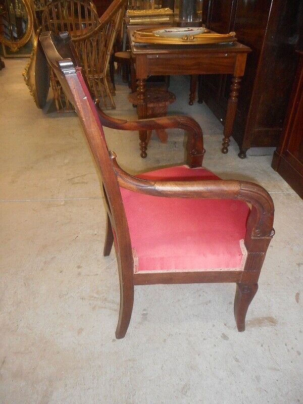 Empire armchair in mahogany of the 19th siecle no. 11