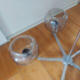 Pendant lamp, the vintage ustre 70's delmas