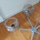Pendant light, vintage chandelier from the 70s, Delmas