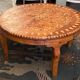 Table basse chérifienne en thuya à décor marqueté hispano-mauresque Maroc