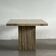 Mid-Century Modern Side Table in Travertine, Decorative Piece, Urban Wabi Style