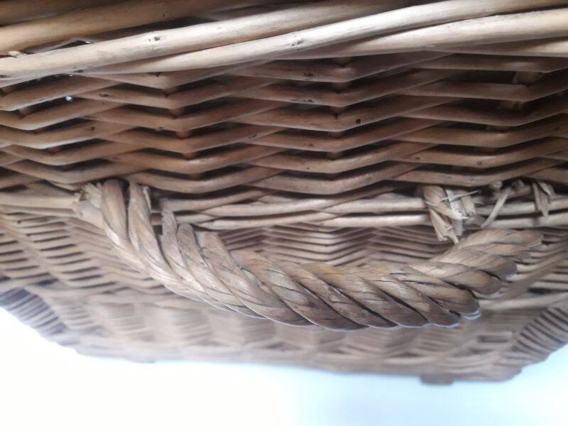 Wicker trunk L75xH53xD48 vintage