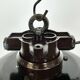 Industrial black enamel factory pendant lamp, 1950s