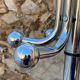 Vintage 1970s chrome metal coat rack