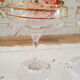 Lot of 5 glass champagne glasses and gold eders